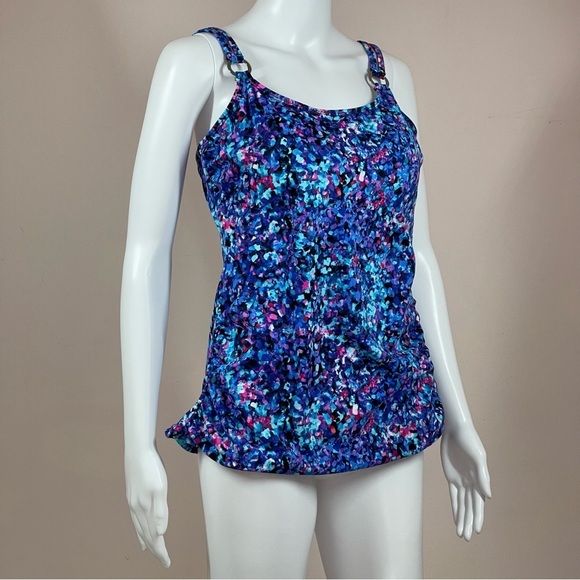 Bal Harbour Women’s Plus Swim Top Tankini size 14 - Picture 2 of 9